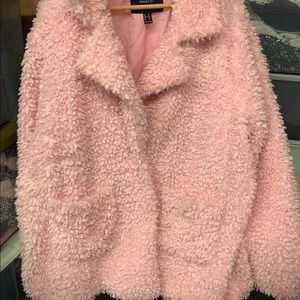 Fuzzy Pink Coat